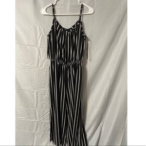 Black Strip Jumpsuit